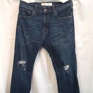 Men's Levi's Signature Gold Jeans sz 32x34 Distressed Denim Dark Wash